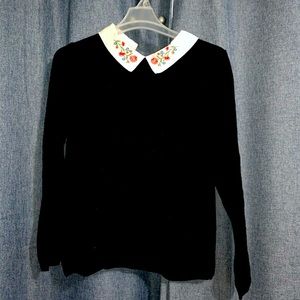 Black log sleeve shirt